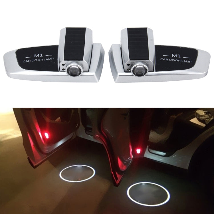 2 PCS Intelligent Induction HD Projection Car Door Welcome Lamp Display Logo for Volkswagen(Silver) - Door Lights by PMC Jewellery | Online Shopping South Africa | PMC Jewellery | Buy Now Pay Later Mobicred