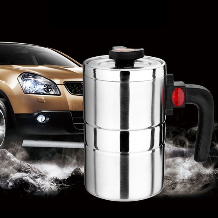 DC 12V Stainless Steel Car Electric Kettle Heated Mug Heating Cup with Charger Cigarette Lighter for Car, Capacity: 500ML - Heating Cups by PMC Jewellery | Online Shopping South Africa | PMC Jewellery | Buy Now Pay Later Mobicred