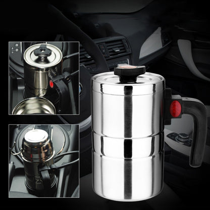 DC 12V Stainless Steel Car Electric Kettle Heated Mug Heating Cup with Charger Cigarette Lighter for Car, Capacity: 500ML - Heating Cups by PMC Jewellery | Online Shopping South Africa | PMC Jewellery | Buy Now Pay Later Mobicred