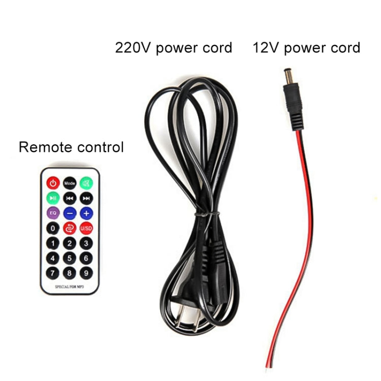 4 inch Round Shape Stereo Motorcycle / Car / Household Subwoofer, Built-in Bluetooth, Support TF Card & U Disk Reader, with Remote Control(Black) - Car Amplifiers by PMC TechLife | Online Shopping South Africa | PMC TechLife | Buy Now Pay Later Mobicred