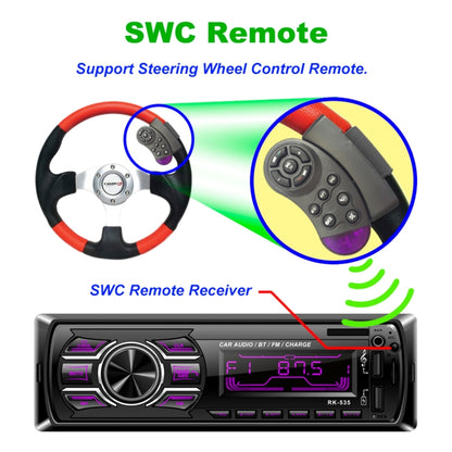 RK-535 Car Stereo Radio MP3 Audio Player with Remote Control, Support Bluetooth Hand-free Calling / FM / USB / SD Slot - Car MP3 & MP4 & MP5 by PMC Jewellery | Online Shopping South Africa | PMC Jewellery | Buy Now Pay Later Mobicred