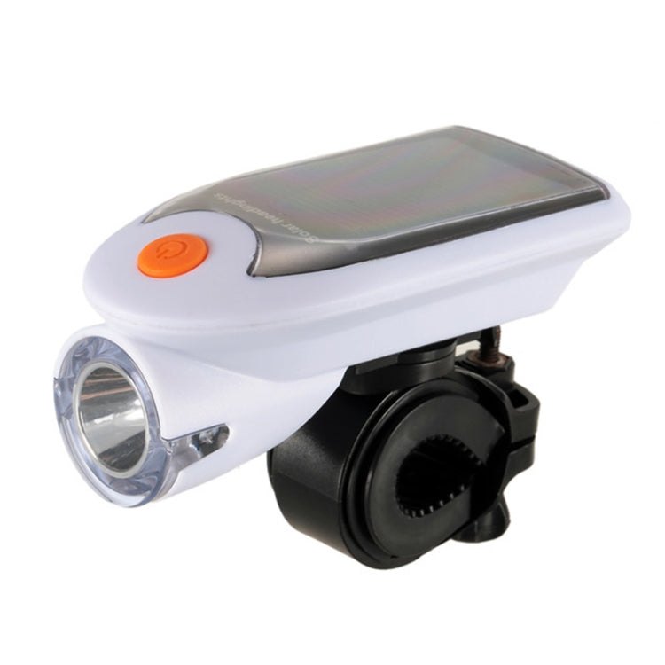 3W 240LM USB Solar Energy Motorcycle / Bicycle Front Light (White) - Headlights by PMC Jewellery | Online Shopping South Africa | PMC Jewellery | Buy Now Pay Later Mobicred