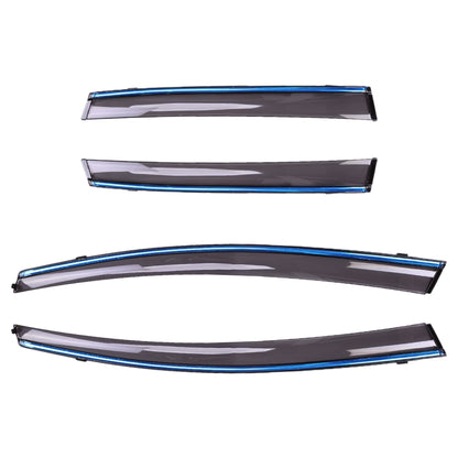 4 PCS Window Sunny Rain Visors Awnings Sunny Rain Guard for Honda Fit 2008-2013 Version Second Generation Hatchback - Window Foils & Solar Protection by PMC Jewellery | Online Shopping South Africa | PMC Jewellery | Buy Now Pay Later Mobicred