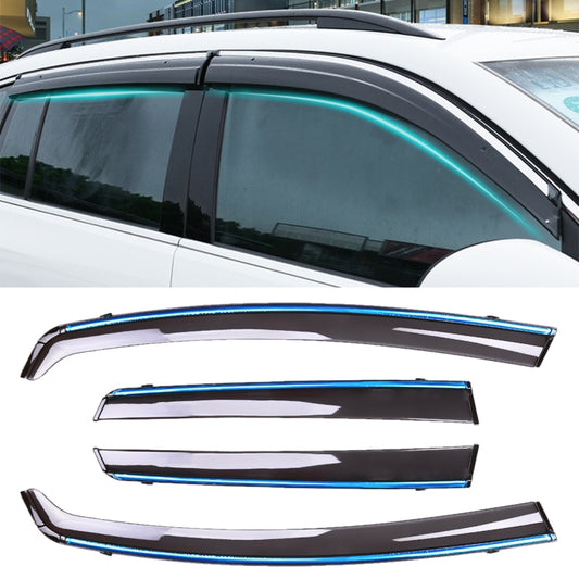 4 PCS Window Sunny Rain Visors Awnings Sunny Rain Guard for Honda Fit 2014-2018 Version Third Generation Hatchback - Window Foils & Solar Protection by PMC Jewellery | Online Shopping South Africa | PMC Jewellery | Buy Now Pay Later Mobicred