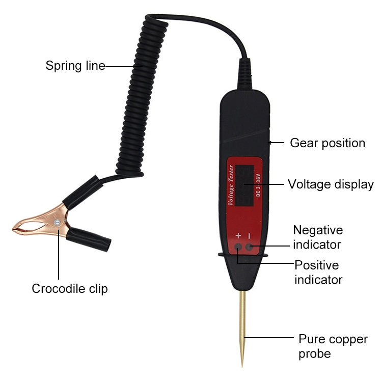 Car 2 in 1 Digital Display Diagnostic Tool Voltage Tester Circuit Detect - Electronic Test by PMC Jewellery | Online Shopping South Africa | PMC Jewellery | Buy Now Pay Later Mobicred