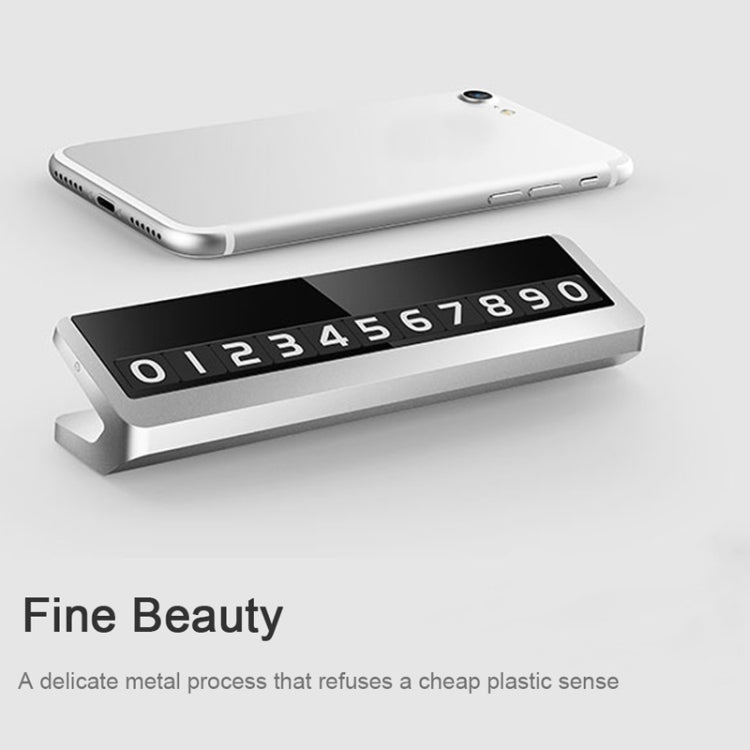 Creative Temporary Parking Card Car Sticker (Grey) - Parking Card by PMC TechLife | Online Shopping South Africa | PMC TechLife | Buy Now Pay Later Mobicred