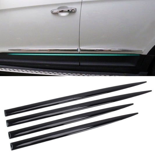 4 PCS Car Auto Door Side Edge Metal Anti-scratch Body Guard Protection Strip Sticker(Black) - Anti Collision Sticker by PMC Jewellery | Online Shopping South Africa | PMC Jewellery | Buy Now Pay Later Mobicred