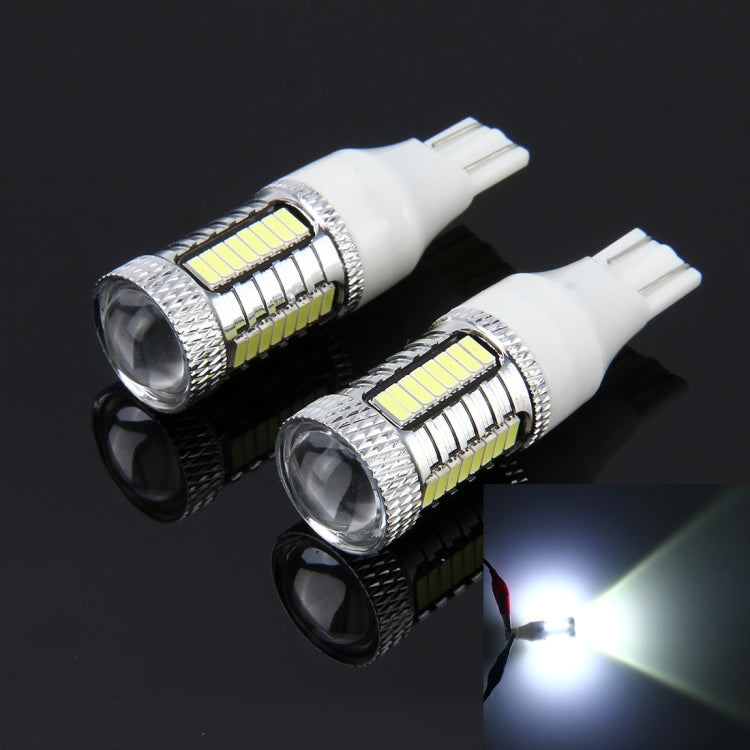 2 PCS T15 10W 650 LM 6000K Car Auto Brake Light Clearance Light Backup Light with 1 Lamps and 32 SMD-4014 LED Lamps, DC 12V(White Light) - Brake Lights by PMC Jewellery | Online Shopping South Africa | PMC Jewellery | Buy Now Pay Later Mobicred