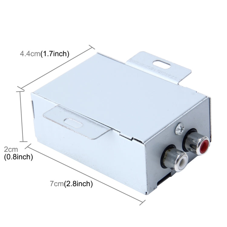 FH-203 12V Vehicle Car Audio Amplifier Noise Filter RCA Plug Loop Isolator for DVD Stereos - Car Amplifiers by PMC Jewellery | Online Shopping South Africa | PMC Jewellery