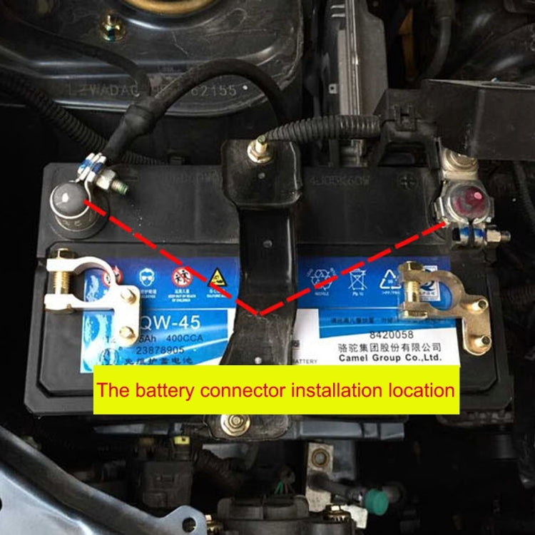 2 PCS Brass Positive and Nagative Car Battery Connectors Terminals Clamps Clips, Inner Diameter: 1.7cm - Booster Cable & Clip by PMC Jewellery | Online Shopping South Africa | PMC Jewellery