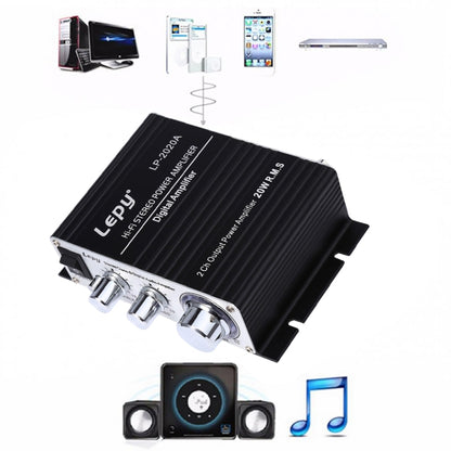 LP-2020A Car / Household HIFI Amplifier Audio, Support MP3, UK Plug with 3A Power Supply -  by PMC Jewellery | Online Shopping South Africa | PMC Jewellery | Buy Now Pay Later Mobicred