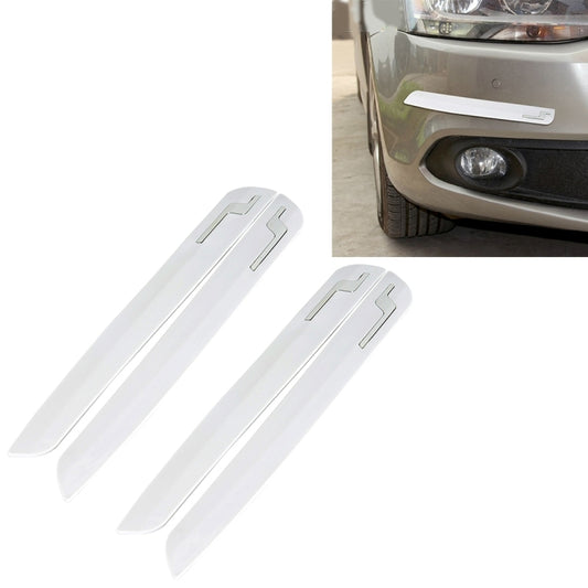 2 Pairs Universal Car Body Rear Bumper Protector Trim Cover Protective Strip Car Body Protective Strip Car Accessories Protective Stickers Car Protective Kit Car Body 4 Angle Protective Cover(White) - Anti Collision Sticker by PMC Jewellery | Online Shopping South Africa | PMC Jewellery | Buy Now Pay Later Mobicred