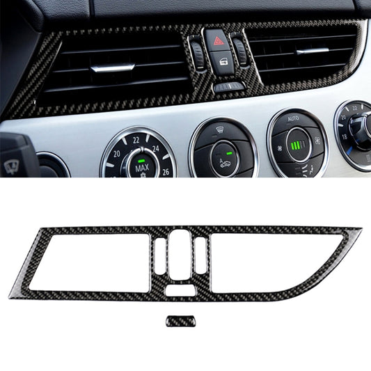 2 PCS For Left Driving Car Carbon Fiber Intermediate Air Outlet Panel Soild Color Decorative Sticker for BMW Z4 2009-2015 - Car Interior Mouldings by PMC Jewellery | Online Shopping South Africa | PMC Jewellery | Buy Now Pay Later Mobicred