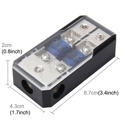 Car Stereo Car Audio Fuse Holder Insurance 60A Car Audio Fuse Holder 1 in 2 Ways Car Auto Fuse Holder Blade Fuse Holder for Car Audio - Fuse by PMC Jewellery | Online Shopping South Africa | PMC Jewellery