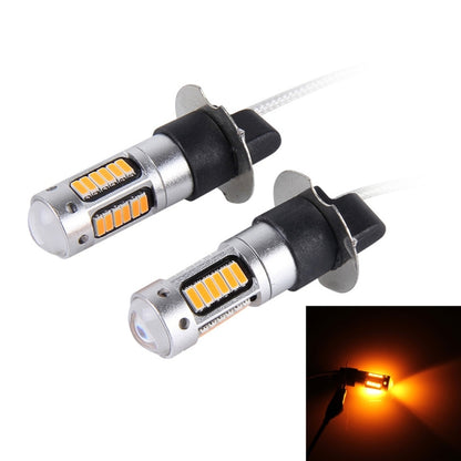 2 PCS H3 10W 30 SMD-4014 LEDs Car Fog Light, DC 12V(Orange Light) - Fog / Driving Lights by PMC Jewellery | Online Shopping South Africa | PMC Jewellery | Buy Now Pay Later Mobicred