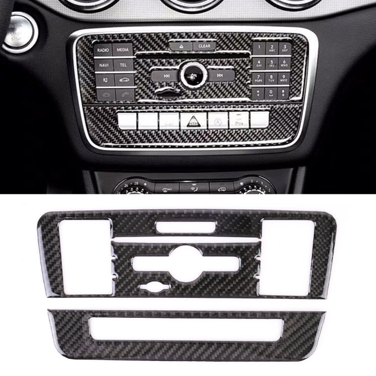 Car Carbon Fiber CD Panel Decorative Sticker for Mercedes-Benz GLA 2015-2018 - Car Interior Mouldings by PMC Jewellery | Online Shopping South Africa | PMC Jewellery | Buy Now Pay Later Mobicred