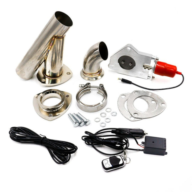 CNSPEED Stainless Steel Car Remote Control Electric Exhaust Valve Pipe Set, Size: 2.25 inch - Exhaust Pipes by PMC Jewellery | Online Shopping South Africa | PMC Jewellery | Buy Now Pay Later Mobicred