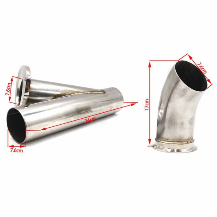 CNSPEED Stainless Steel Car Remote Control Electric Exhaust Valve Pipe Set, Size: 2.25 inch - Exhaust Pipes by PMC Jewellery | Online Shopping South Africa | PMC Jewellery | Buy Now Pay Later Mobicred