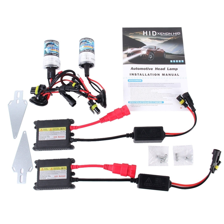 2PCS 35W H3 2800 LM Slim HID Xenon Light with 2 Alloy HID Ballast, High Intensity Discharge Lamp, Color Temperature: 4300K - Xenon Lights by PMC Jewellery | Online Shopping South Africa | PMC Jewellery | Buy Now Pay Later Mobicred