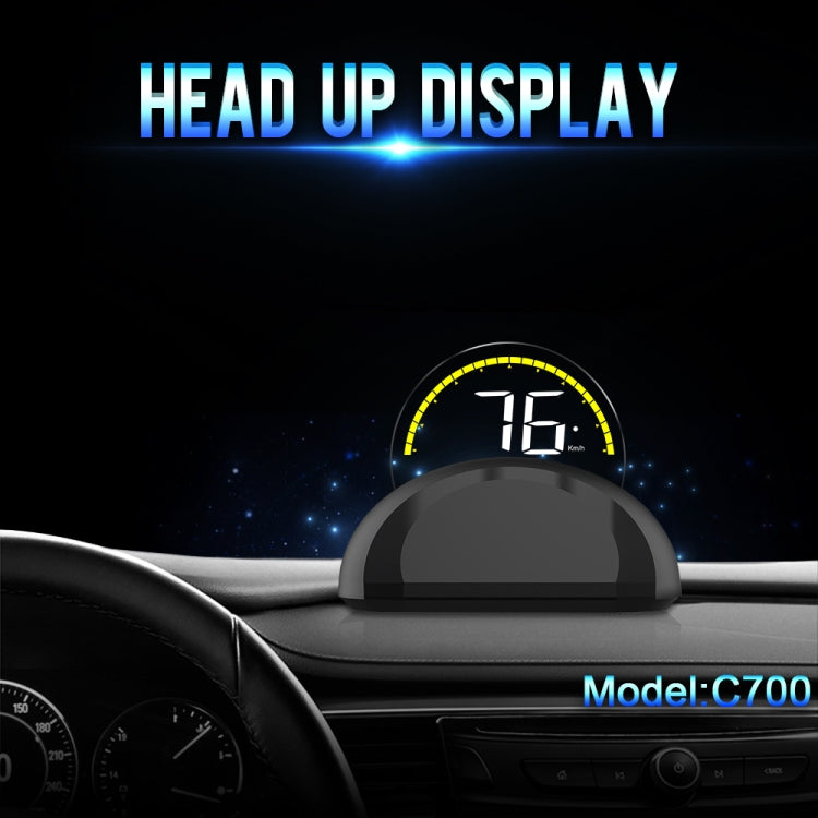 C700 2.6 inch Universal Car OBD2 HUD Vehicle-mounted Head Up Display - Head Up Display System by PMC Jewellery | Online Shopping South Africa | PMC Jewellery | Buy Now Pay Later Mobicred