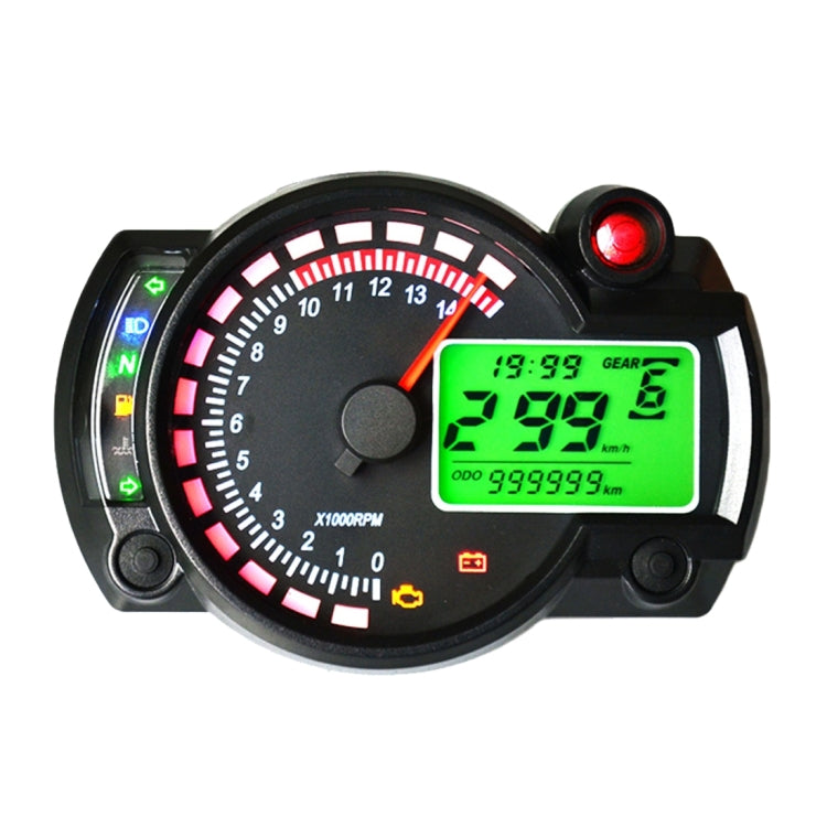 Universal Multi-functional Motorcycle Rotating Speed Mileage Gear Water Temperature Clock Meter Gauage - Electrical Instruments by PMC Jewellery | Online Shopping South Africa | PMC Jewellery | Buy Now Pay Later Mobicred