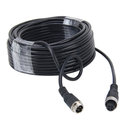 15m M12 4P Aviation Connector Video Audio Extend Cable for CCTV Camera DVR - DIY Cables by PMC Jewellery | Online Shopping South Africa | PMC Jewellery