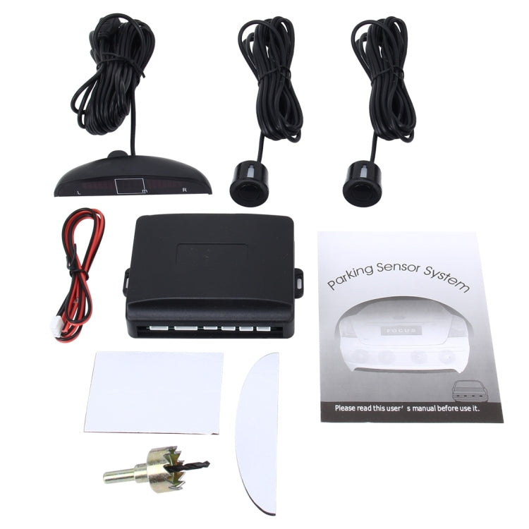 Car Buzzer Reverse Backup Radar System - Premium Quality 2 Parking Sensors Car Reverse Backup Radar System with LCD Display(Black) - Radar Detectors by PMC Jewellery | Online Shopping South Africa | PMC Jewellery | Buy Now Pay Later Mobicred