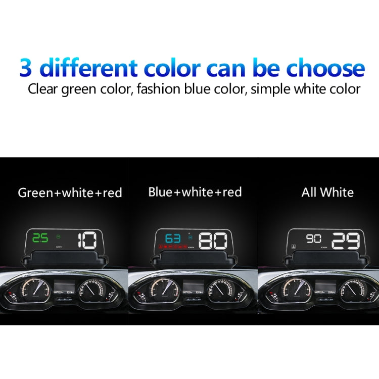 C500 Car HUD Virtual HD Projection Head-up Display, With Adjustable Reflection Board, Speed & RPM & Water Temperature & Oil Consumption & Driving Distance / Time & Voltage Display, Over Speed Alarm, Connect OBD2 Interface(Green) - Head Up Display System by PMC Jewellery | Online Shopping South Africa | PMC Jewellery | Buy Now Pay Later Mobicred