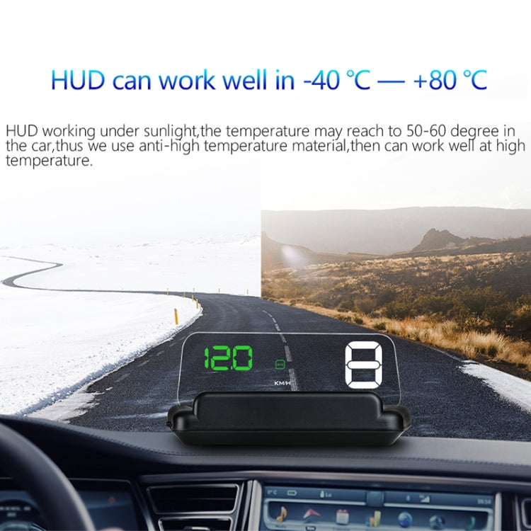 C500 Car HUD Virtual HD Projection Head-up Display, With Adjustable Reflection Board, Speed & RPM & Water Temperature & Oil Consumption & Driving Distance / Time & Voltage Display, Over Speed Alarm, Connect OBD2 Interface(Green) - Head Up Display System by PMC Jewellery | Online Shopping South Africa | PMC Jewellery | Buy Now Pay Later Mobicred