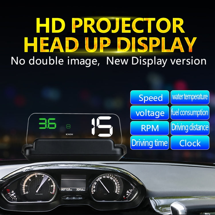 C500 Car HUD Virtual HD Projection Head-up Display, With Adjustable Reflection Board, Speed & RPM & Water Temperature & Oil Consumption & Driving Distance / Time & Voltage Display, Over Speed Alarm, Connect OBD2 Interface(Blue) - Head Up Display System by PMC Jewellery | Online Shopping South Africa | PMC Jewellery | Buy Now Pay Later Mobicred