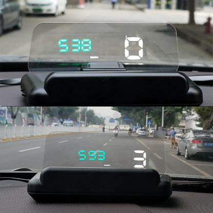 C500 Car HUD Virtual HD Projection Head-up Display, With Adjustable Reflection Board, Speed & RPM & Water Temperature & Oil Consumption & Driving Distance / Time & Voltage Display, Over Speed Alarm, Connect OBD2 Interface(Blue) - Head Up Display System by PMC Jewellery | Online Shopping South Africa | PMC Jewellery | Buy Now Pay Later Mobicred