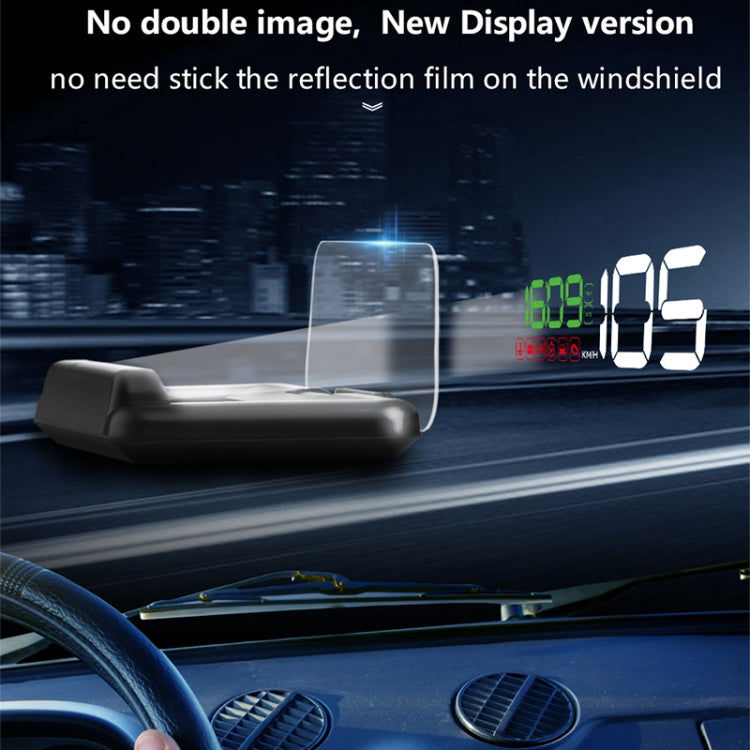 C500 Car HUD Virtual HD Projection Head-up Display, With Adjustable Reflection Board, Speed & RPM & Water Temperature & Oil Consumption & Driving Distance / Time & Voltage Display, Over Speed Alarm, Connect OBD2 Interface(Blue) - Head Up Display System by PMC Jewellery | Online Shopping South Africa | PMC Jewellery | Buy Now Pay Later Mobicred