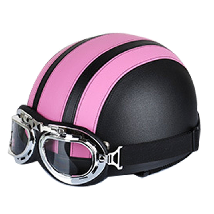 Winter Season Motorcycle Breathable Safty Helmet(Pink) - Helmets by PMC Jewellery | Online Shopping South Africa | PMC Jewellery | Buy Now Pay Later Mobicred