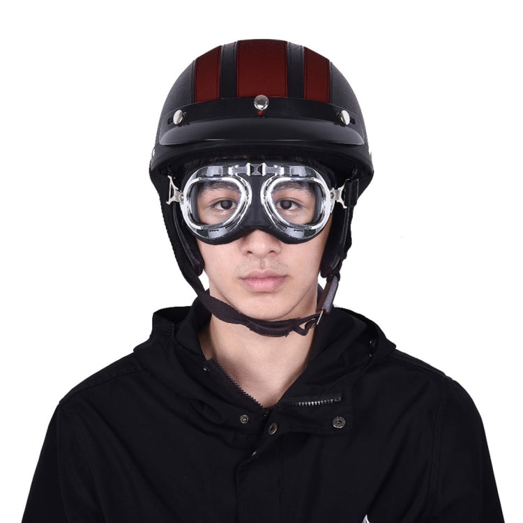 Winter Season Motorcycle Breathable Safty Helmet(Coffee) - Helmets by PMC Jewellery | Online Shopping South Africa | PMC Jewellery | Buy Now Pay Later Mobicred