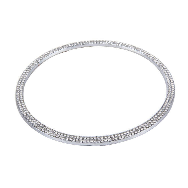 Car Aluminum Steering Wheel Decoration Ring with Diamonds For Audi(Silver) - Decoration Rings by PMC TechLife | Online Shopping South Africa | PMC TechLife | Buy Now Pay Later Mobicred