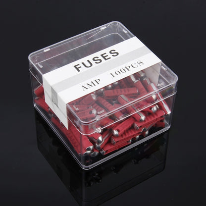 100 PCS Car Auto Fuse European Automotive Fuse (16A Red) - Fuse by PMC Jewellery | Online Shopping South Africa | PMC Jewellery