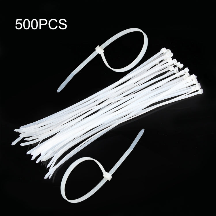 500 PCS 5mm*250mm Nylon Cable Ties(White) - Booster Cable & Clip by PMC TechLife | Online Shopping South Africa | PMC TechLife | Buy Now Pay Later Mobicred
