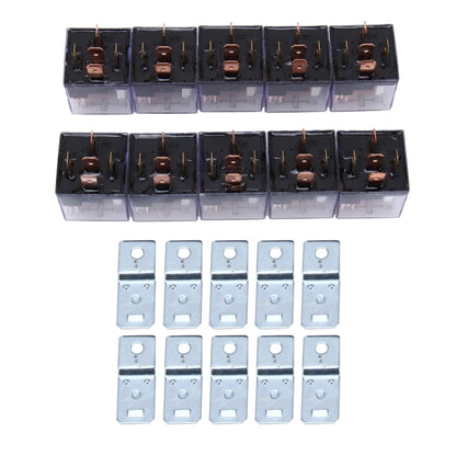 10 PCS JD-1914 80 AMP 12V Waterproof Car Auto Five Plugs Relay - Relays by PMC Jewellery | Online Shopping South Africa | PMC Jewellery