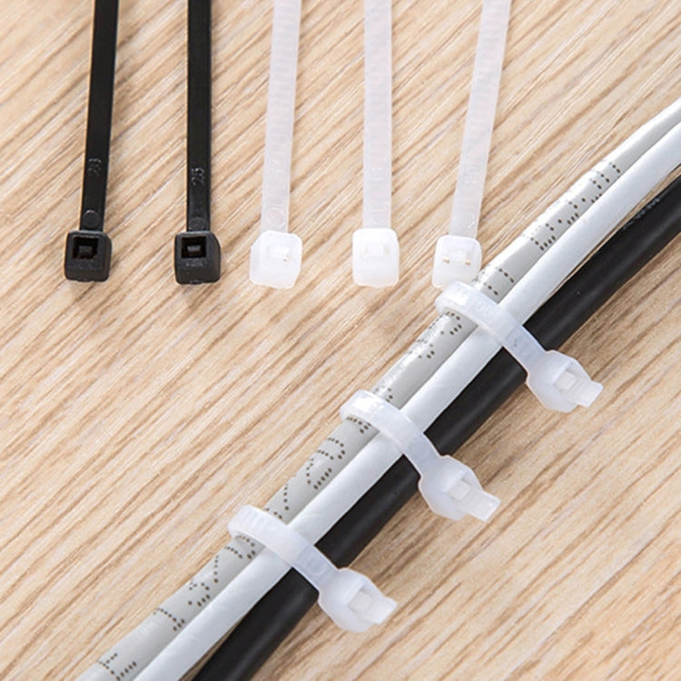 250 PCS 8mm*300mm Nylon Cable Ties(White) - Booster Cable & Clip by PMC TechLife | Online Shopping South Africa | PMC TechLife | Buy Now Pay Later Mobicred