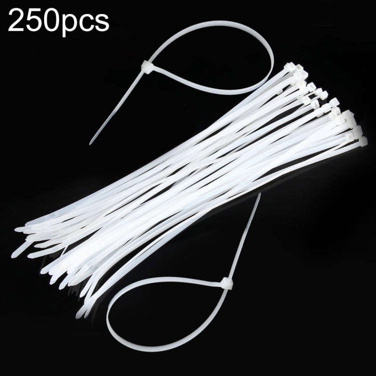 250pcs /Pack 5mm*300mm Nylon Cable Ties(White) - Booster Cable & Clip by PMC TechLife | Online Shopping South Africa | PMC TechLife | Buy Now Pay Later Mobicred