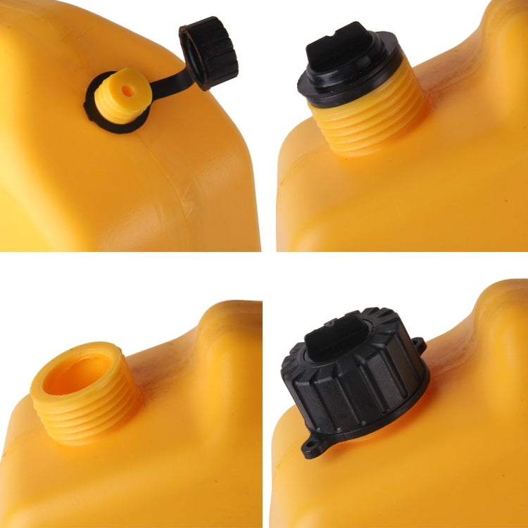 Gasoline Fuel Tanks Plastic 2.6 Gallon 10 Litres Auto Shut Off Fuel Cans Oil Container Emergency Backup(Yellow) - oil tank tubes & oil pumps by PMC Jewellery | Online Shopping South Africa | PMC Jewellery | Buy Now Pay Later Mobicred