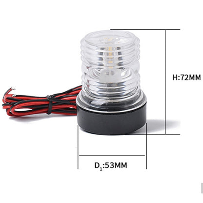 DC 12V 2.5W Marine Boat Yacht Stern Anchor LED Navigation Light All Round 360 Degree White Light - Marine Accessories & Parts by PMC Jewellery | Online Shopping South Africa | PMC Jewellery | Buy Now Pay Later Mobicred