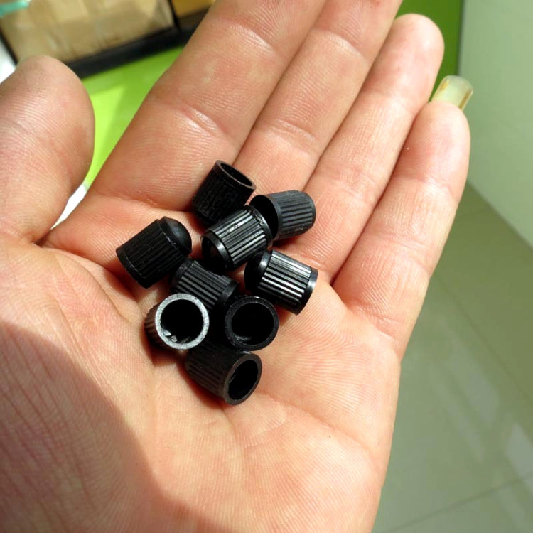 200 PCS Black Tire valve Dust Rubber Cap For Bicycle And Car, Diameter: 10mm(Black) - Tire Valve Caps by PMC Jewellery | Online Shopping South Africa | PMC Jewellery | Buy Now Pay Later Mobicred