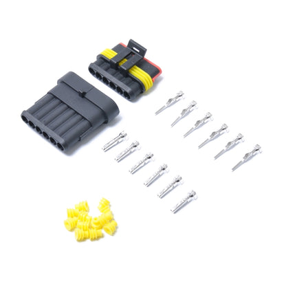 10 Sets 6 Pins Way Sealed Waterproof Electrical Wire Connector Plug Terminal Car Auto Set - Booster Cable & Clip by PMC Jewellery | Online Shopping South Africa | PMC Jewellery