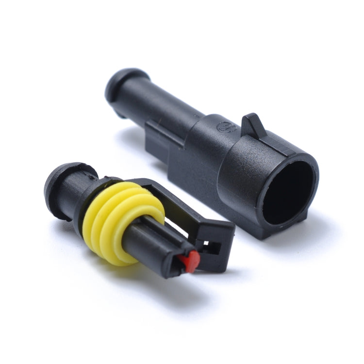 10 Sets 1 Pin Way Sealed Waterproof Electrical Wire Connector Plug Terminal Car Auto Set - Booster Cable & Clip by PMC TechLife | Online Shopping South Africa | PMC TechLife | Buy Now Pay Later Mobicred
