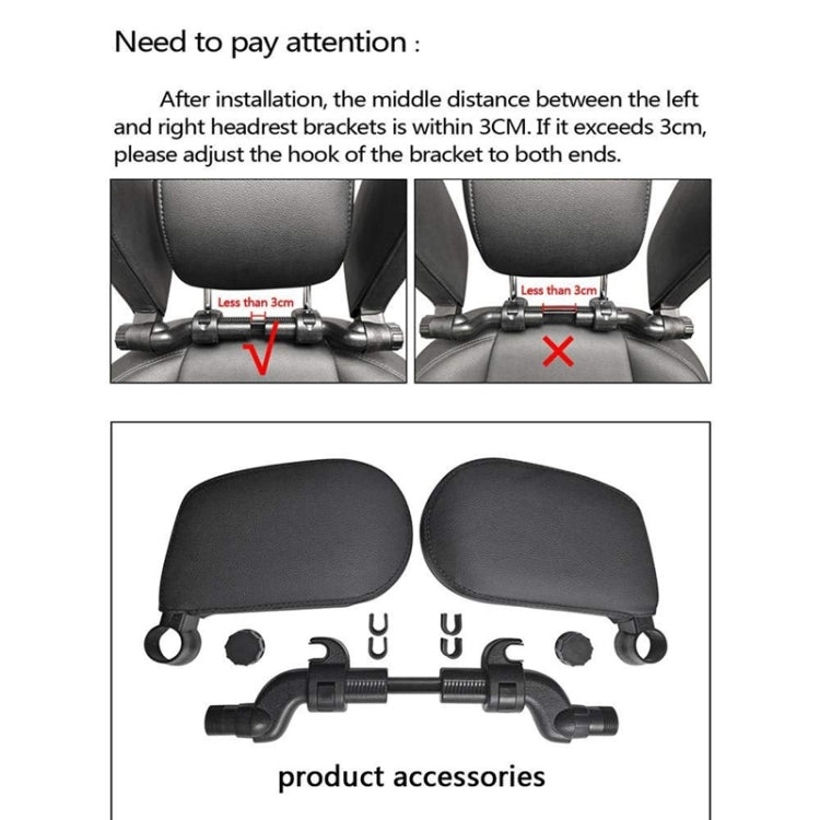 Car Seat Headrest Car Neck Pillow Sleep Side Headrest for Children and Adults (Black Red) - Seat Accessories by PMC Jewellery | Online Shopping South Africa | PMC Jewellery | Buy Now Pay Later Mobicred