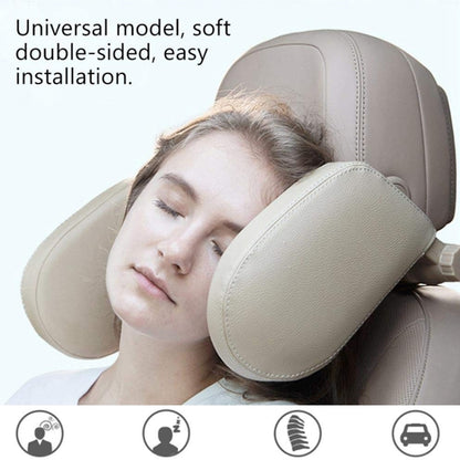 Car Seat Headrest Car Neck Pillow Sleep Side Headrest for Children and Adults (Coffee) - Seat Accessories by PMC Jewellery | Online Shopping South Africa | PMC Jewellery | Buy Now Pay Later Mobicred