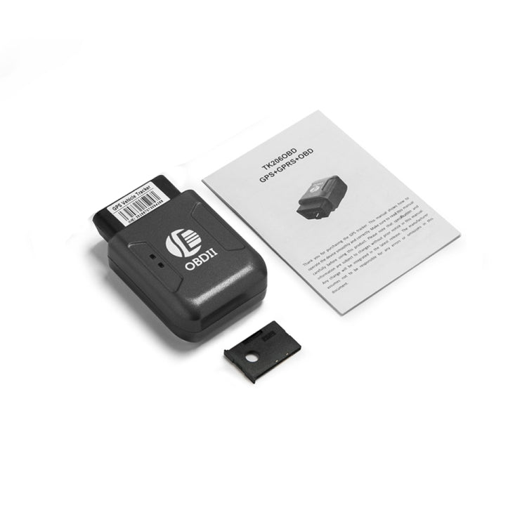 TK206 2G GPS OBD2 Real Time GSM Quad Band Anti-theft Vibration Alarm GSM GPRS Mini GPS Car Tracker (Black) - Car Tracker by PMC Jewellery | Online Shopping South Africa | PMC Jewellery | Buy Now Pay Later Mobicred