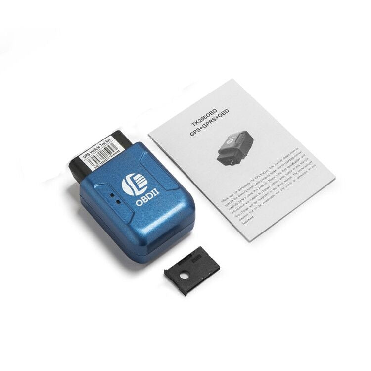 TK206 2G GPS OBD2 Real Time GSM Quad Band Anti-theft Vibration Alarm GSM GPRS Mini GPS Car Tracker (Blue) - Car Tracker by PMC Jewellery | Online Shopping South Africa | PMC Jewellery | Buy Now Pay Later Mobicred