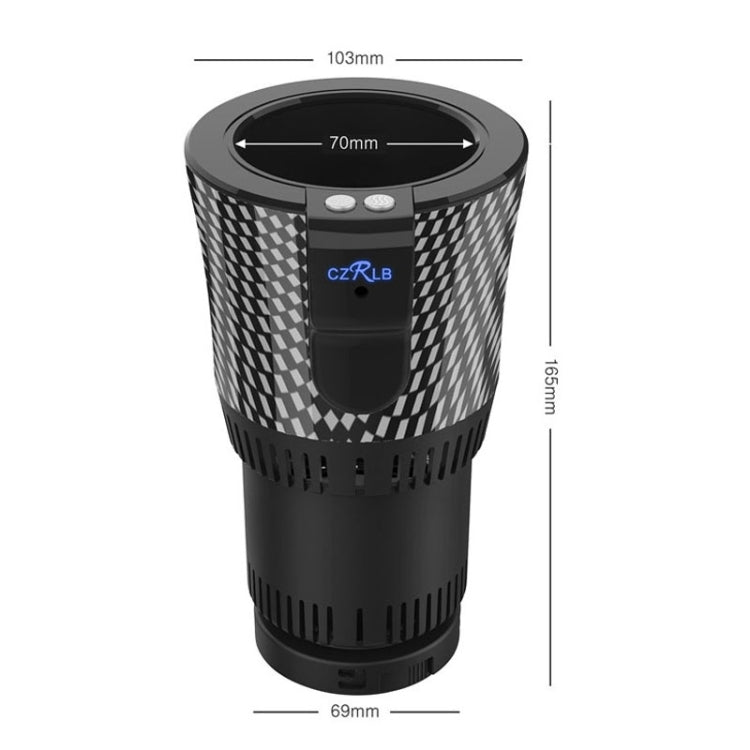 Portable 12V Car Smart Dual-purpose Heating Cooling Cup Holder (Black) - free shipping - PMC TechLife - Order now!